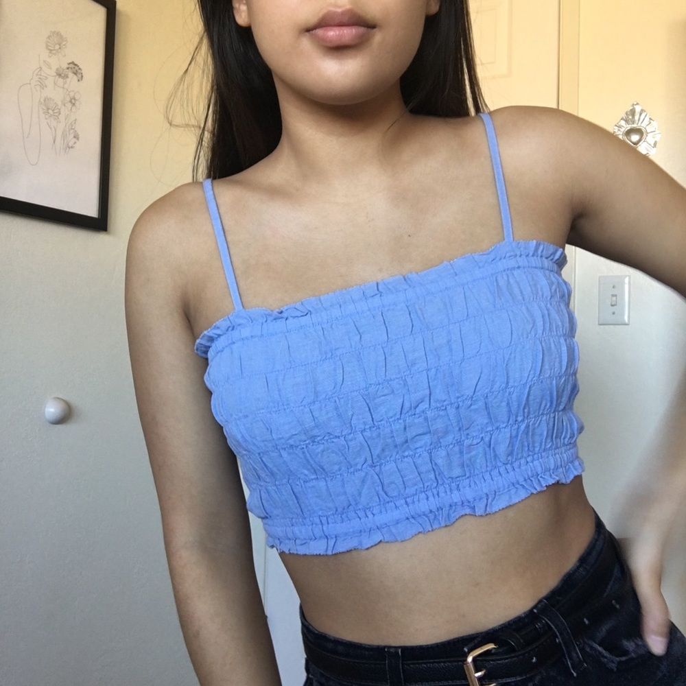 Baby Blue Crop Top
